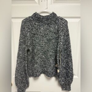a.n.a Black and White‎ Textured Turtleneck Sweater size XS